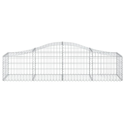 Gabioner bågformade 40 st 200x50x40/60 cm galvaniserat järn