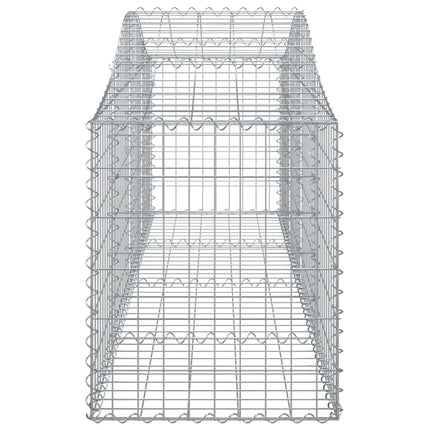 Gabioner bågformade 25 st 200x50x60/80 cm galvaniserat järn