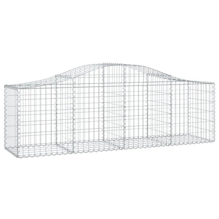 Gabioner bågformade 30 st 200x50x60/80 cm galvaniserat järn