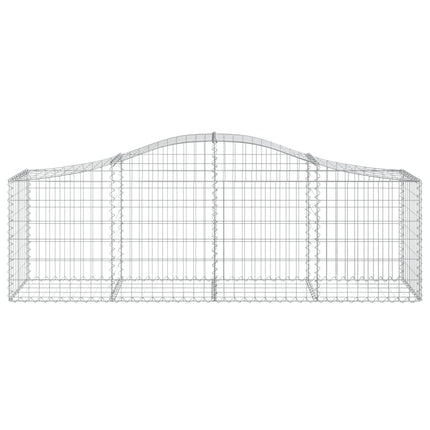 Gabioner bågformade 40 st 200x50x60/80 cm galvaniserat järn