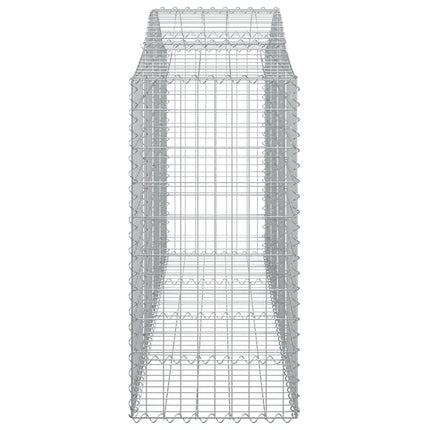 Gabioner bågformade 7 st 200x50x100/120 cm galvaniserat järn