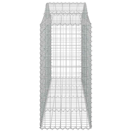 Gabioner bågformade 18 st 200x50x100/120 cm galvaniserat järn