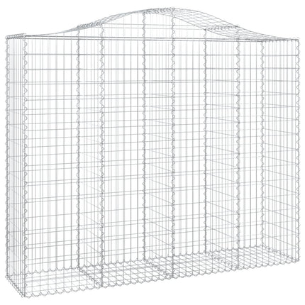 Gabioner bågformade 13 st 200x50x160/180 cm galvaniserat järn