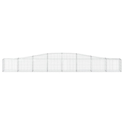 Gabioner bågformade 25 st 400x30x40/60 cm galvaniserat järn