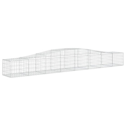 Gabioner bågformade 20 st 400x50x40/60 cm galvaniserat järn
