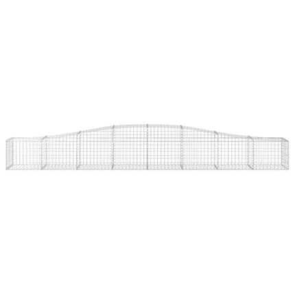 Gabioner bågformade 20 st 400x50x40/60 cm galvaniserat järn