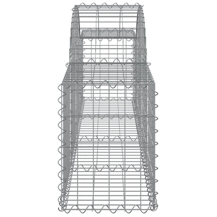 Gabion bågformad 20 st 200x30x40/60 cm galvaniserat järn