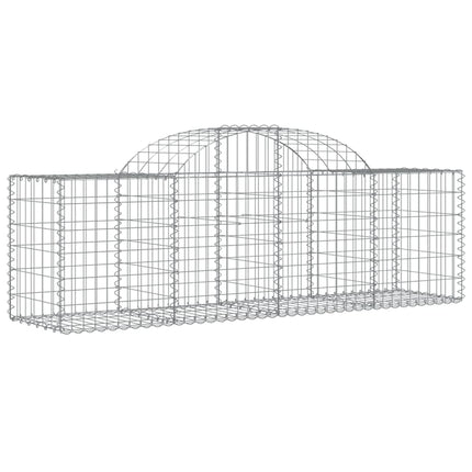 Gabioner bågformade 20 st 200x50x60/80 cm galvaniserat järn