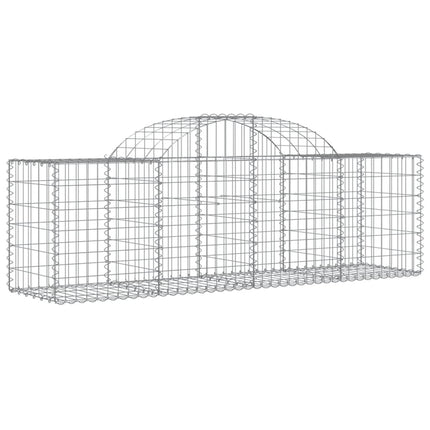 Gabioner bågformade 50 st 200x50x60/80 cm galvaniserat järn