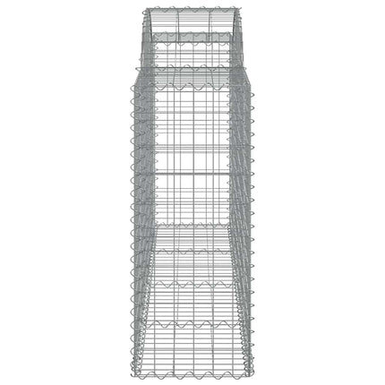 Gabioner bågformade 40 st 200x50x100/120 cm galvaniserat järn