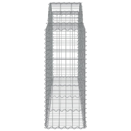 Gabioner bågformade 50 st 200x50x100/120 cm galvaniserat järn