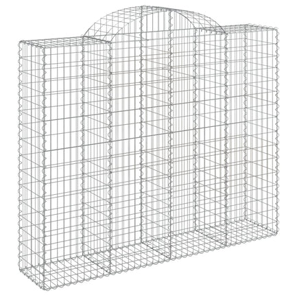 Gabioner bågformade 20 st 200x50x160/180 cm galvaniserat järn