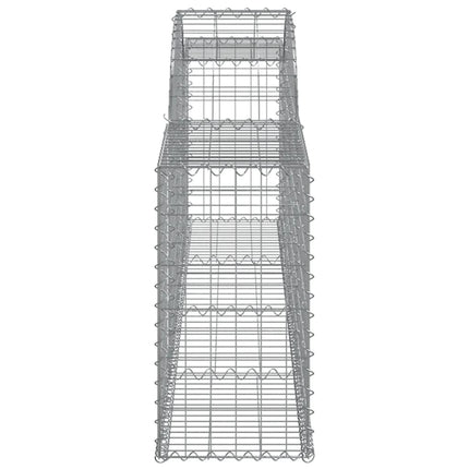 Gabioner bågformade 20 st 300x30x60/80 cm galvaniserat järn