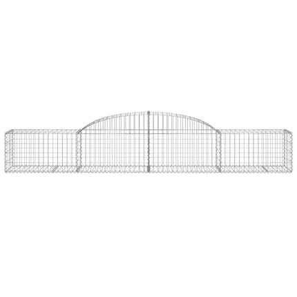 Gabioner bågformade 25 st 300x50x40/60 cm galvaniserat järn