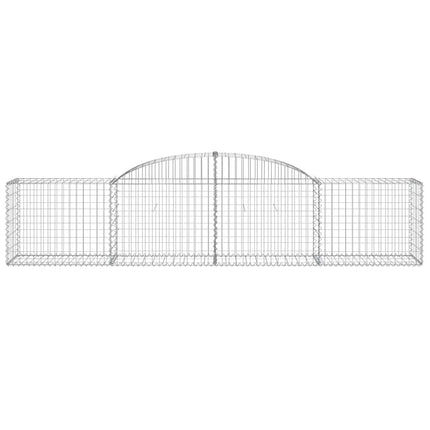 Gabioner bågformade 11 st 300x50x60/80 cm galvaniserat järn