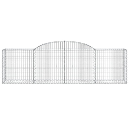 Gabioner bågformade 20 st 300x50x80/100 cm galvaniserat järn