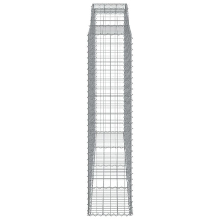Gabioner bågformade 4 st 300x50x200/220 cm galvaniserat järn