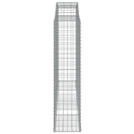 Gabioner bågformade 7 st 300x50x200/220 cm galvaniserat järn