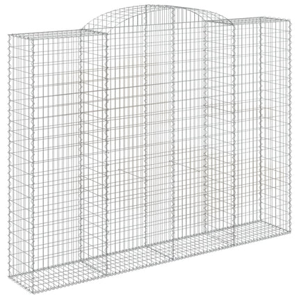 Gabioner bågformade 7 st 300x50x220/240 cm galvaniserat järn