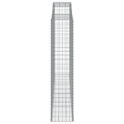 Gabioner bågformade 7 st 300x50x220/240 cm galvaniserat järn