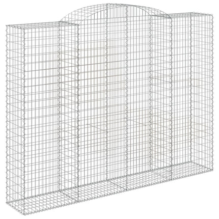 Gabioner bågformade 12 st 300x50x220/240 cm galvaniserat järn