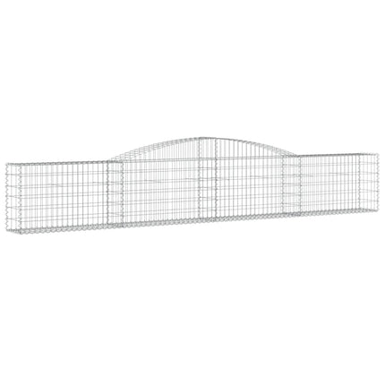 Gabioner bågformade 20 st 400x30x60/80 cm galvaniserat järn