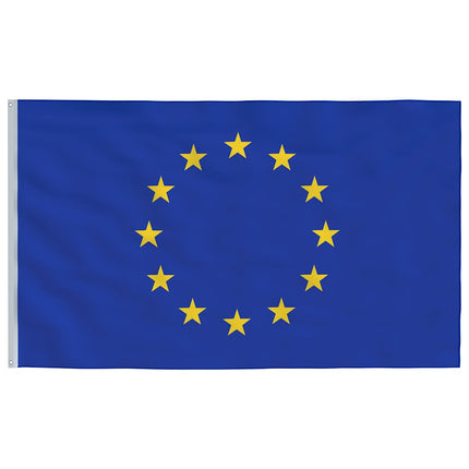 Europas flagga med flaggstång 6,08 m aluminium