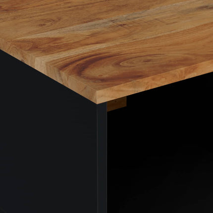 Soffbord 80x50x40 cm massivt akaciaträ och konstruerat trä