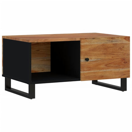 Soffbord 80x50x40 cm massivt akaciaträ och konstruerat trä