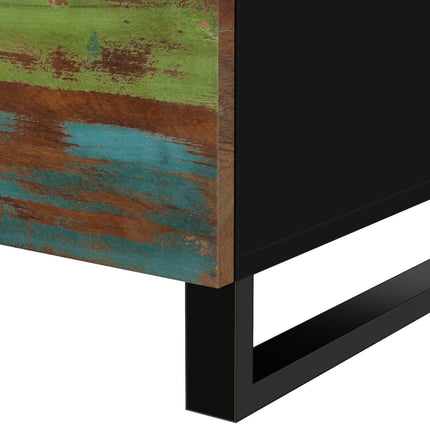 Soffbord 80x50x40 cm massivt återvunnet och konstruerat trä