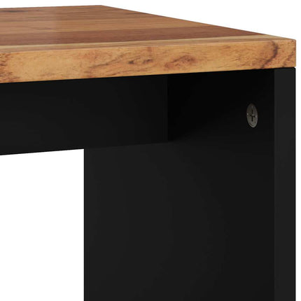 Sidobord 40x31x46 cm massivt akaciaträ och konstruerat trä