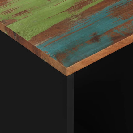 Sidobord 40x31x46 cm massivt återvunnet och konstruerat trä