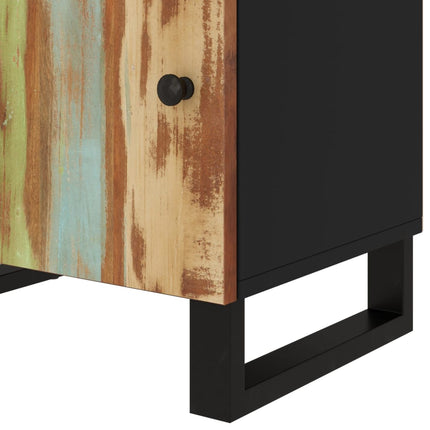 Sängbord 50x33x60 cm massivt återvunnet och konstruerat trä