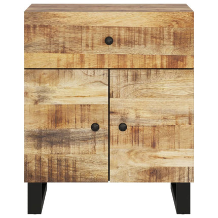 Sängbord 50x33x60 cm massivt mangoträ och konstruerat trä