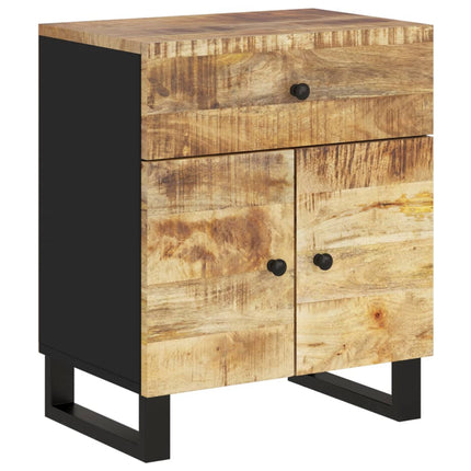 Sängbord 50x33x60 cm massivt mangoträ och konstruerat trä