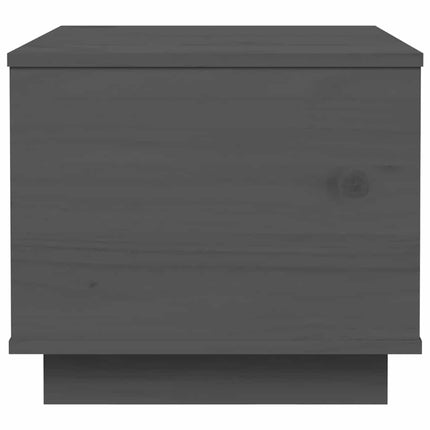 Soffbord grå 40x50x35 cm massivt furu