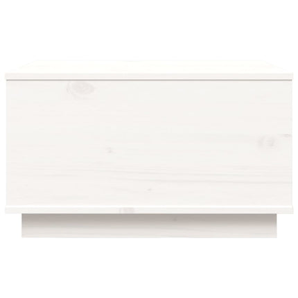 Soffbord vit 60x50x35 cm massiv furu