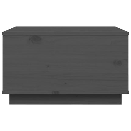 Soffbord grå 60x50x35 cm massivt furu