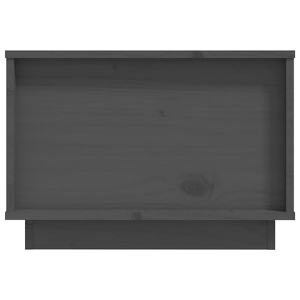 Soffbord grå 60x50x35 cm massivt furu