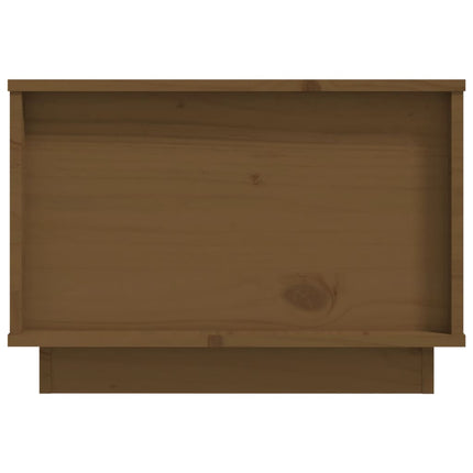 Soffbord honungsbrun 60x50x35 cm massiv furu