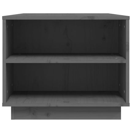 Soffbord grå 90x49x40,5 cm massiv furu