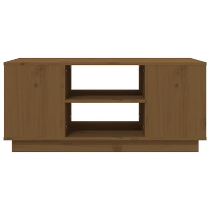 Soffbord honungsbrun 90x49x40,5 cm massiv furu