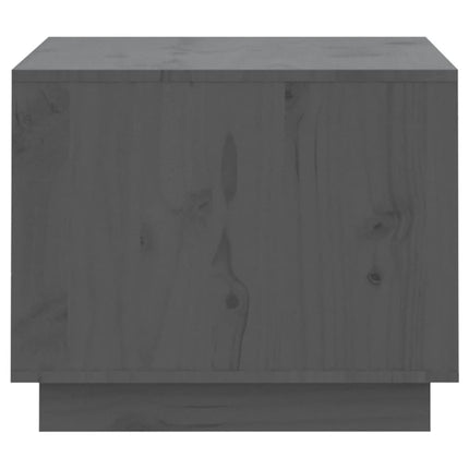 Soffbord Grå 120x50x40,5 cm massiv furu