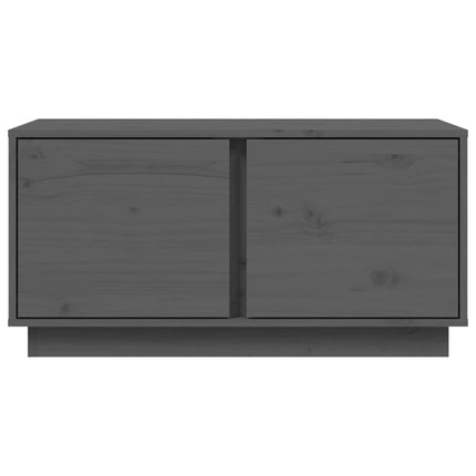 Soffbord grå 80x50x40 cm massivt furu