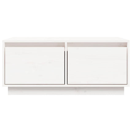 Soffbord vit 80x50x35 cm massiv furu