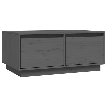 Soffbord grå 80x50x35 cm massivt furu