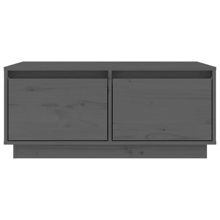 Soffbord grå 80x50x35 cm massivt furu
