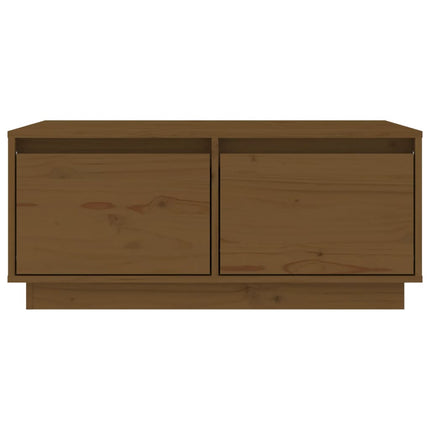 Soffbord honungsbrun 80x50x35 cm massiv furu