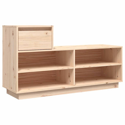 Skoskåp 110x34x61 cm massiv furu