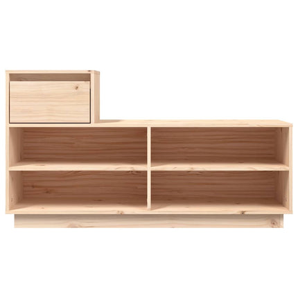 Skoskåp 110x34x61 cm massiv furu